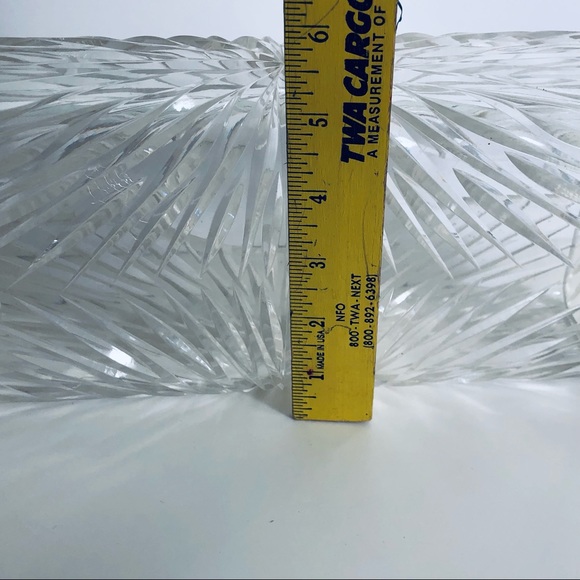 Rare 1950s Wilardy Lucite Tissue Box Clear Cut Carvings Design - Picture 9 of 11